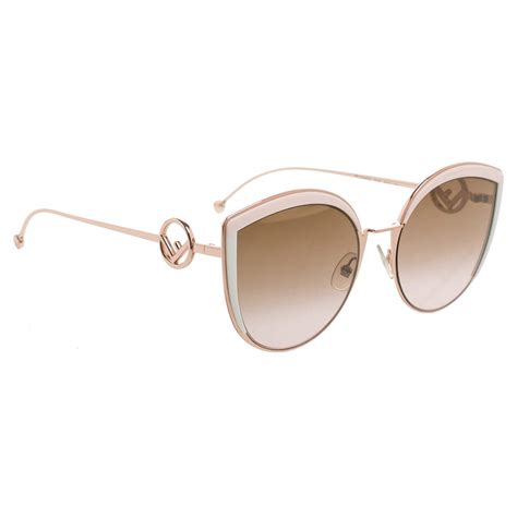 fendi lei rose gold blue gradient cateye|Fendi Cat.